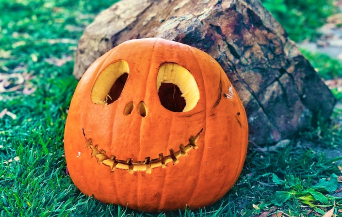 Happy Halloween pompoen